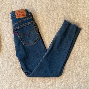 LEVI Button Fly Wedgie Skinny Jeans Size 26